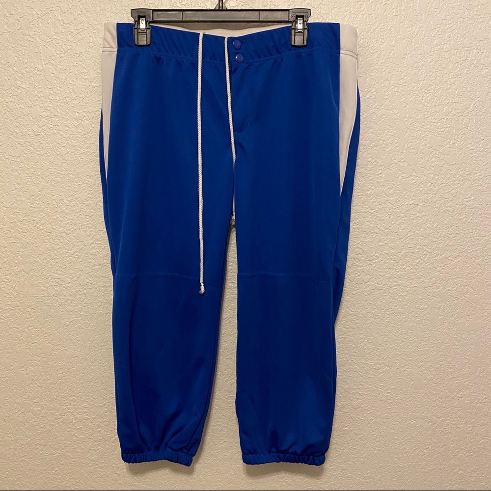 NWOT BLUE/WHITE Girls Softball Pants